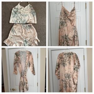 Floral Satin Sleepwear Set